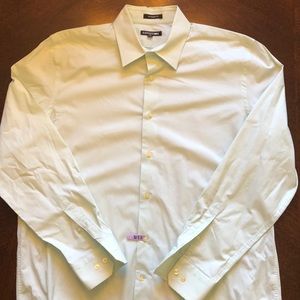 Express 1MX Modern Fit Long Sleeve Button Up